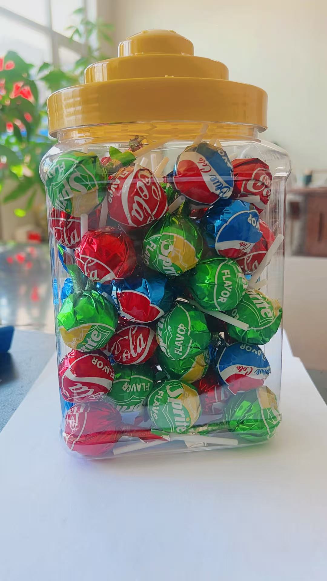 Fruit Medley Soda Lollipop in Jar