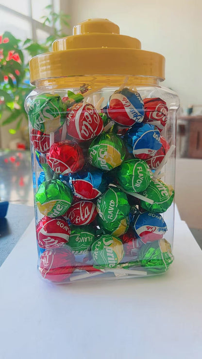 Fruit Medley Soda Lollipop in Jar